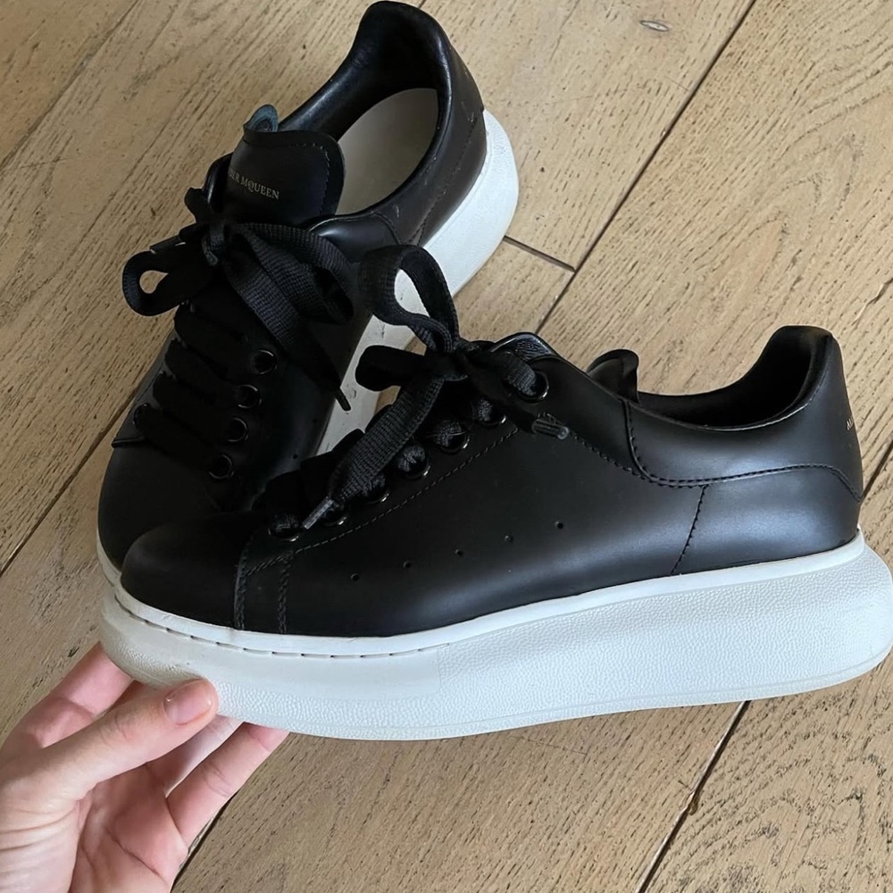Alexander McQueen Black and White Women's Sneakers